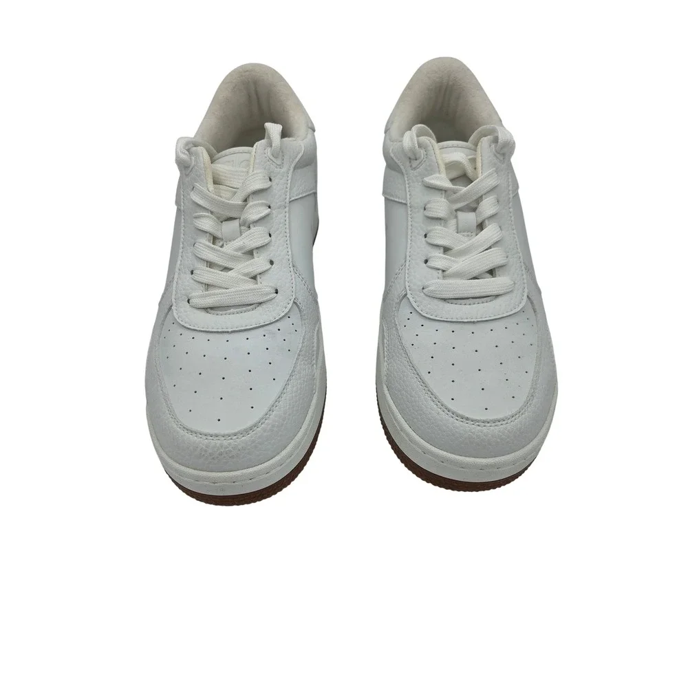 Alo Yoga Alo Recovery Mode Sneakers White Gum Sole Vegan Leather Low Top Shoes